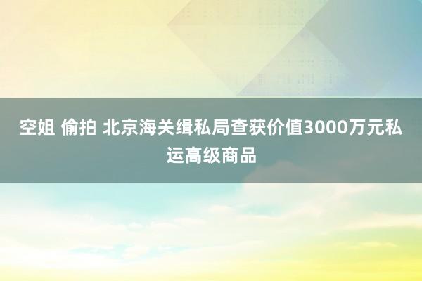 空姐 偷拍 北京海关缉私局查获价值3000万元私运高级商品