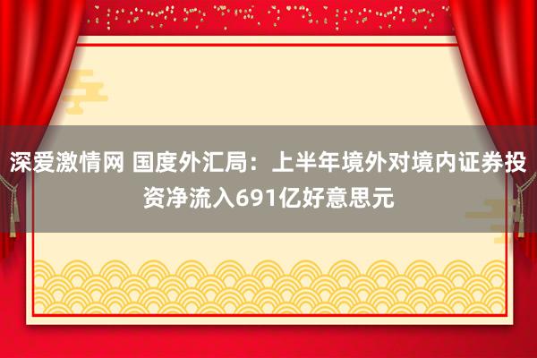 深爱激情网 国度外汇局：上半年境外对境内证券投资净流入691亿好意思元