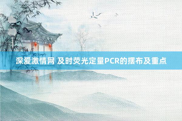 深爱激情网 及时荧光定量PCR的摆布及重点