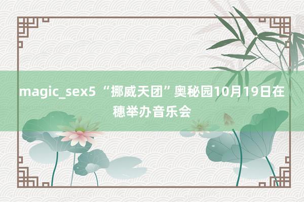 magic_sex5 “挪威天团”奥秘园10月19日在穗举办音乐会