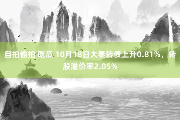 自拍偷拍 吃瓜 10月18日大秦转债上升0.81%，转股溢价率2.05%