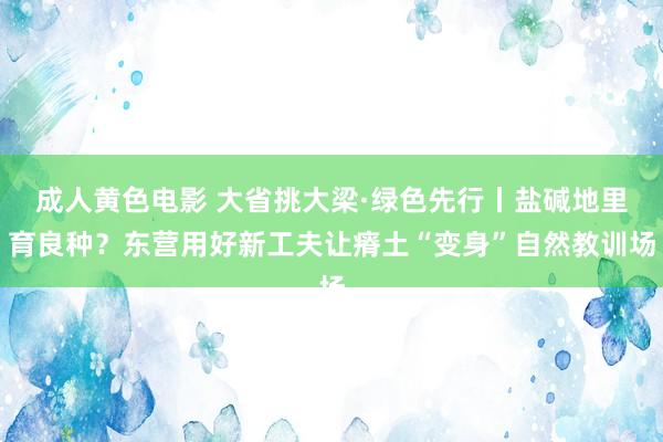 成人黄色电影 大省挑大梁·绿色先行丨盐碱地里育良种？东营用好新工夫让瘠土“变身”自然教训场