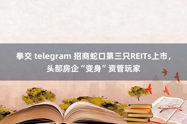 拳交 telegram 招商蛇口第三只REITs上市，头部房企“变身”资管玩家