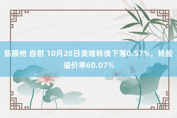 筋膜枪 自慰 10月28日奥维转债下落0.57%，转股溢价率60.07%